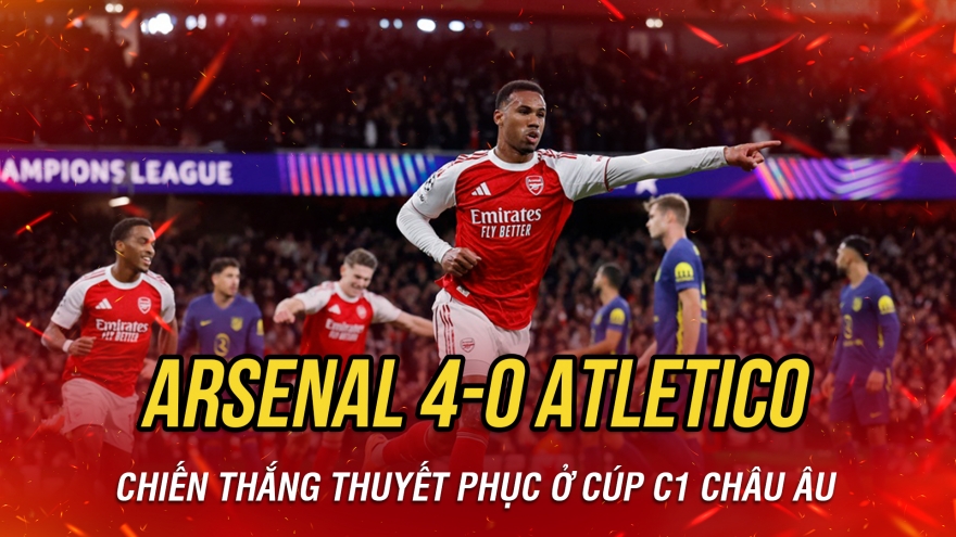 Kết quả bóng đá hôm nay 22/10: Arsenal "đại thắng" ở Cúp C1 châu Âu